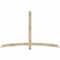Ekena Millwork Bellingham Rough Sawn Timber Gable Bracket, Douglas Fir, 84"W x 53"H x 2"D x 4"F, 15/12 Pitch GBW084X53X0204BEL00RDF - alternate 1